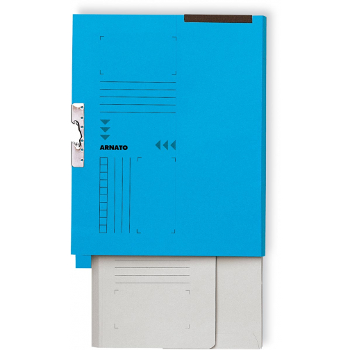 Dossier-collecteur Arnato avec 1 soufflet et tab, ft A4, bleu, boîte de 100 pièces