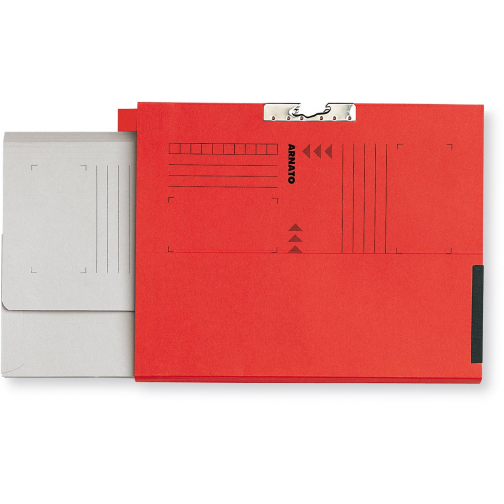 Dossier-collecteur Arnato avec 1 soufflet et tab, ft A4, rouge, boîte de 100 pièces