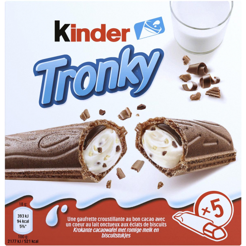 Kinder biscuits Tronky, boîte de 5 pièces