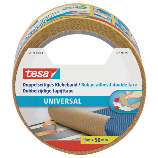 Tesa ruban adhésifv pour tapis, double face, ft 50 mm x 10 m