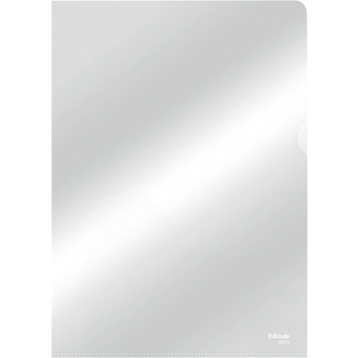Esselte pochette coin, copy safe, lisse, A4, 105 microns, paquet de 10 pièces, transparent