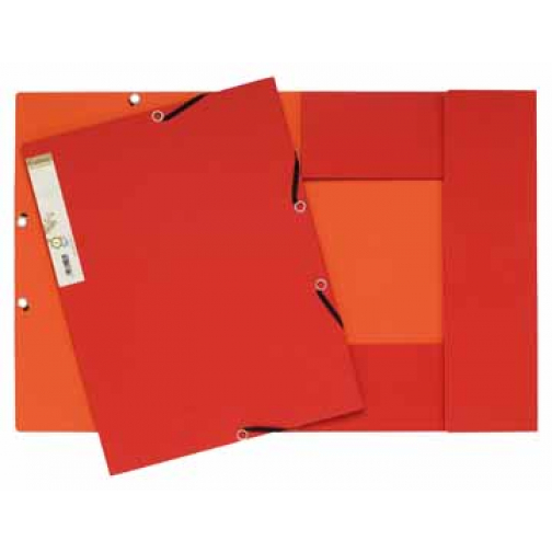 Exacompta chemise à rabats et élastiques Forever rouge/orange
