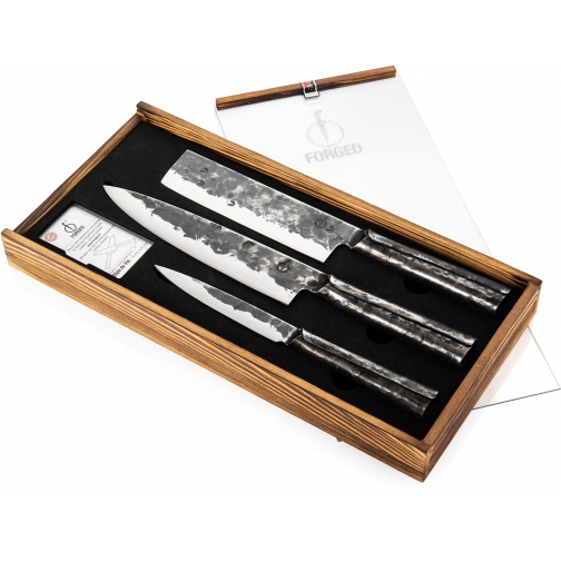 Forged Brute set de couteaux de cuisine, boîte de 3 pièces