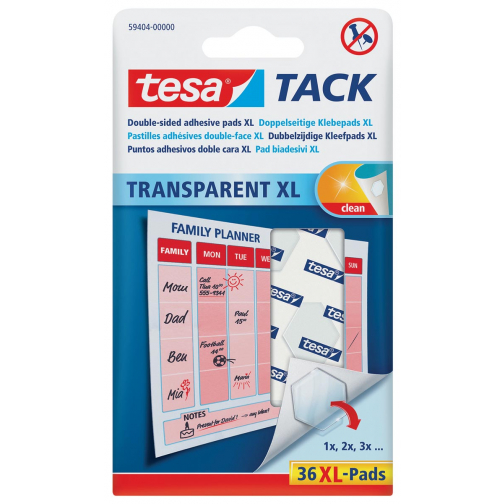 Tesa Tack XL pâte de colle, blister de 36 pièces