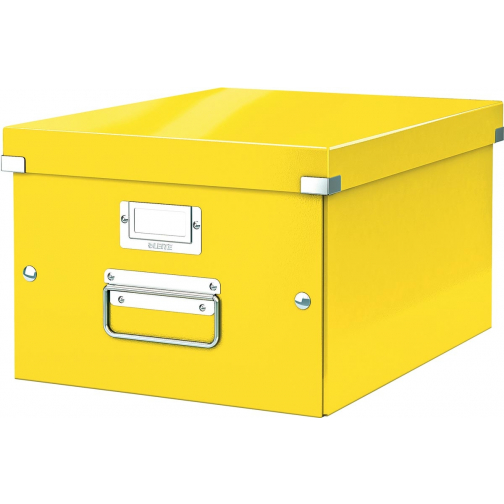 Leitz WOW boîte de rangement Click & Store, ft A4, jaune