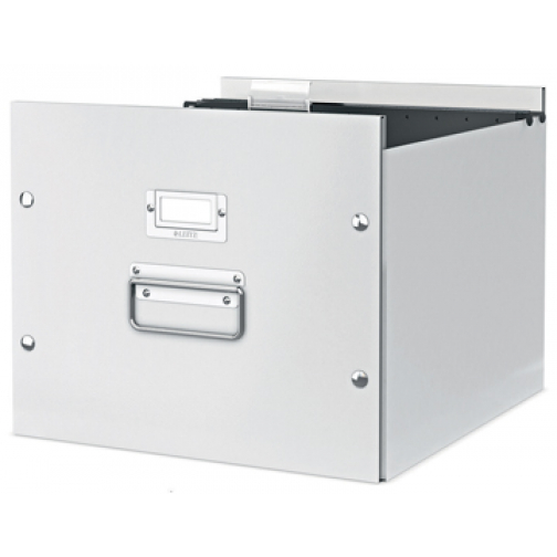 Leitz Boîte pour dossiers suspendus Click & Store blanc