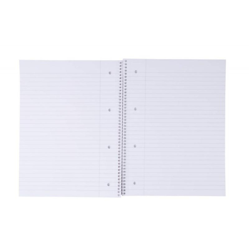 OFFICE products cahier à reliure spirale, A4, 80 feuilles, ligné