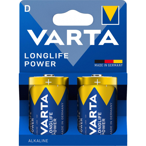 Varta pile Longlife Power D, blister de 2 pièces