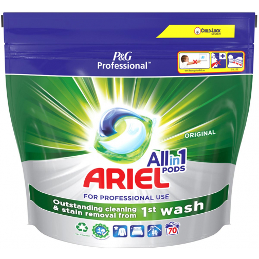 Ariel Professional lessive All-in-1 Regular, paquet de 70 capsules