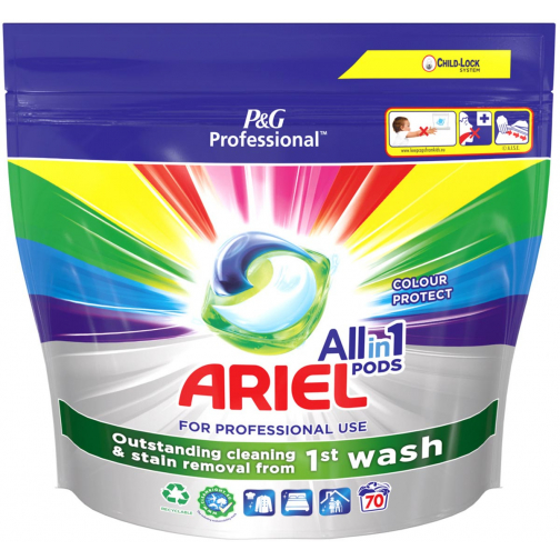 Ariel Professional lessive All-in-1 Color, paquet de 70 capsules