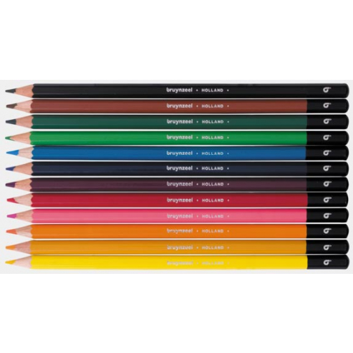 Bruynzeel crayon de couleur, boîte en métal de 12 pièces