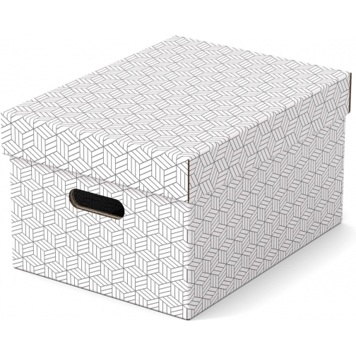 Esselte Home boîte à archives, ft 26,5 x 36,5 x 20,5 cm, blanc, paquet de 3 pièces