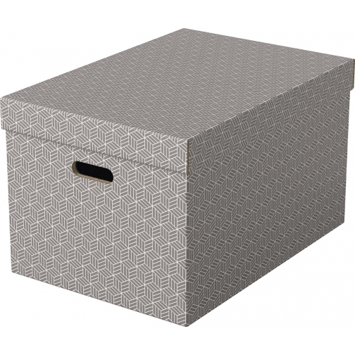 Esselte Home boîte à archives, ft 35,5 x 51 x 30,5 cm, gris, paquet de 3 pièces