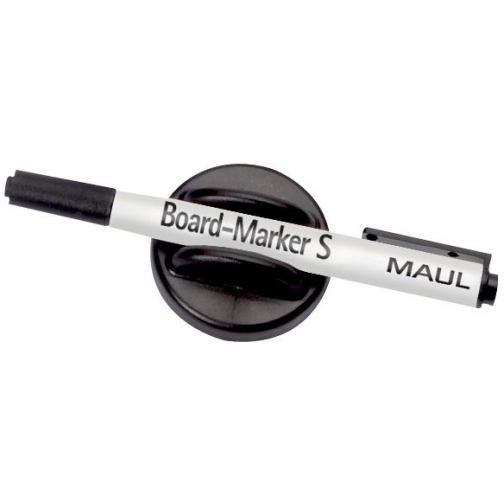 MAUL Brosse d'effaçage magnetique avec marqueur tableaux blanc S, noir
