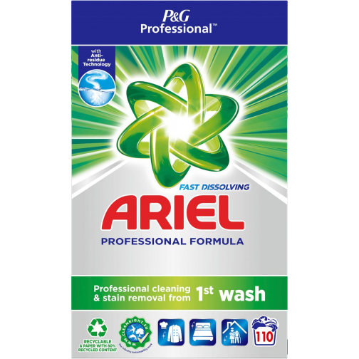 Ariel lessive en poudre Actilift, 110 doses, boite de 6,6 kg
