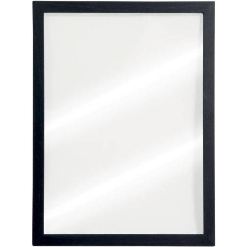 Securit ardoise Woody, transparent avec cadre noir, ft 40 x 60 cm, en bois avec finition laquée noire
