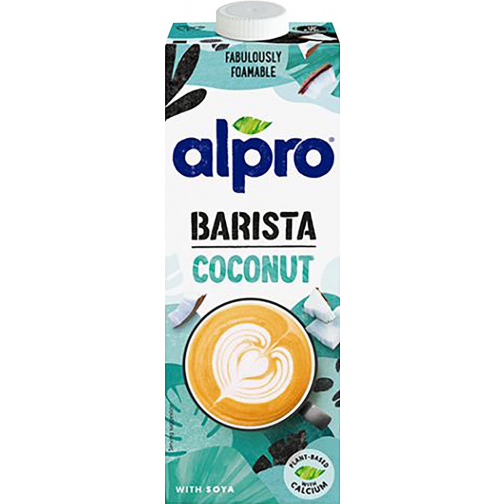 Alpro Barista lait coco végétales, 1 l, paquet de 8 pièces