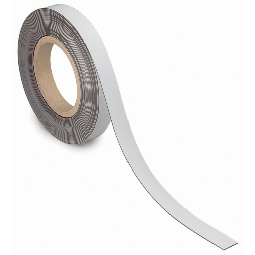 Maul Bande de marquage magnétique 10mtx20mm, blanc