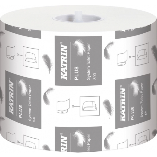 Katrin Plus papier toilette pour distributeurs, 2 plis, 800 feuilles, paquet de 36 rouleaux