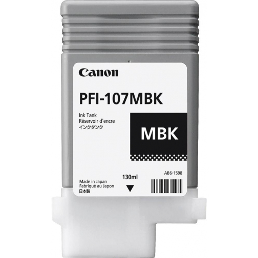 Canon cartouche d'encre PFI-107, 130 ml, OEM 6704B001, noir mat