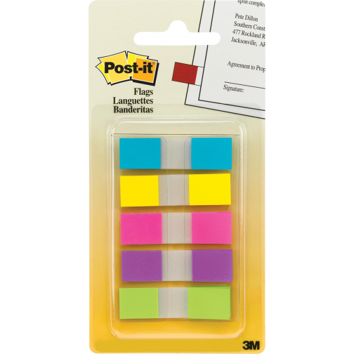 Post-it Index Small, couleurs assorties, 3 + 2 onglets gratuits