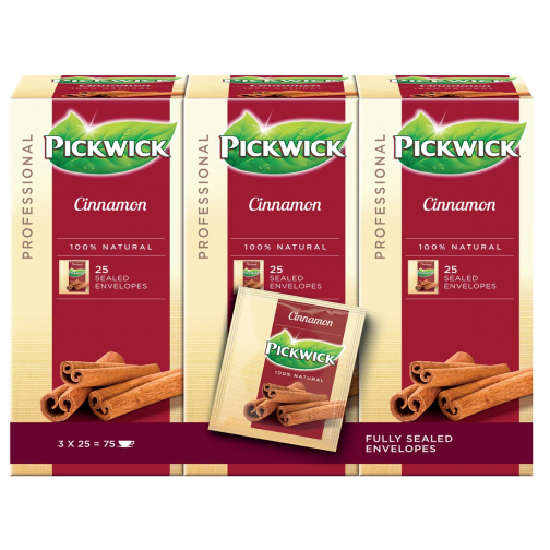 Pickwick thé, cannelle, paquet de 25 sachets