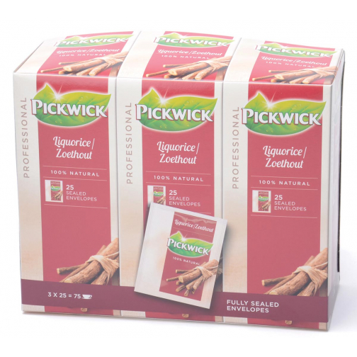 Pickwick thé, réglisse, paquet de 25 sachets