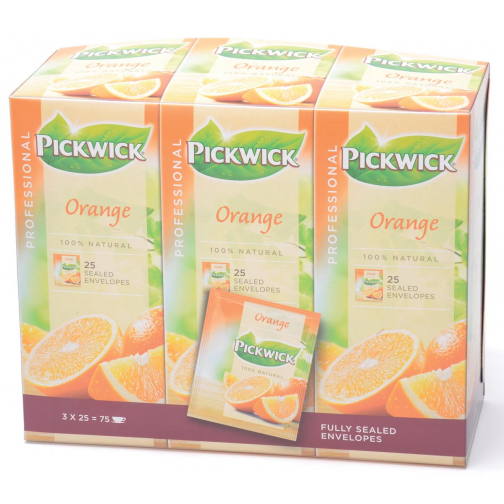 Pickwick thé, orange, paquet de 25 sachets
