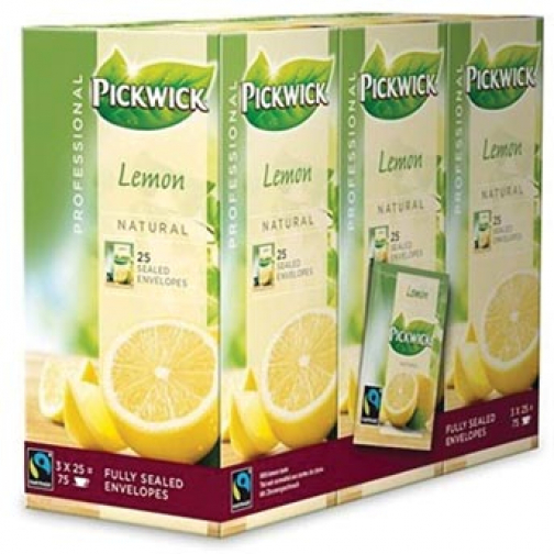 Pickwick thé, citron, du commerce équitable, paquet de 25 sachets