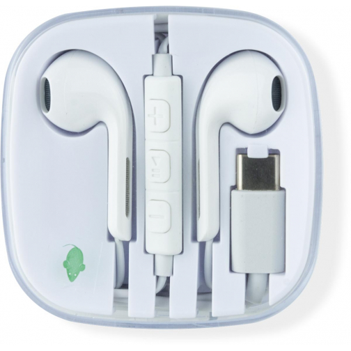 Greenmouse masque-micro intra-auriculaire, USB-C, blanc