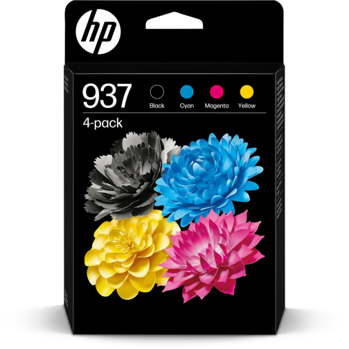 HP cartouche d'encre 937, 800 - 1.250 pages, OEM 6C400NE, 4 kleuren