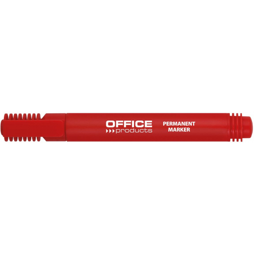 Office Products marqueur permanent 1-3 mm, pointe ronde, rouge