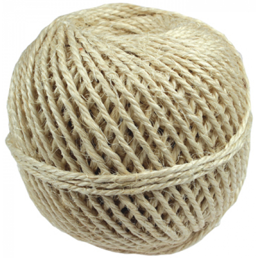 Corde sisal triple fil, bobine de 500 g, +/- 75 m