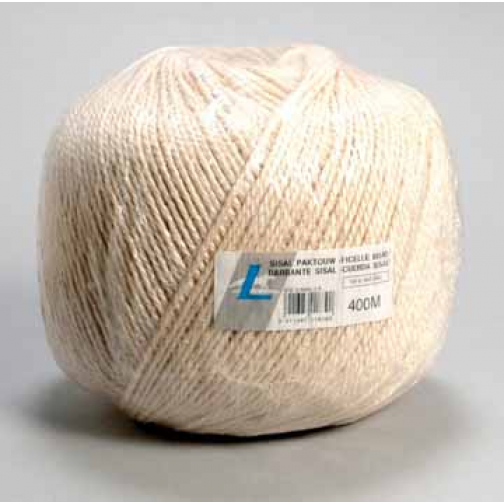 Corde sisal triple fil, bobine de 2.500 g, +/- 375 m