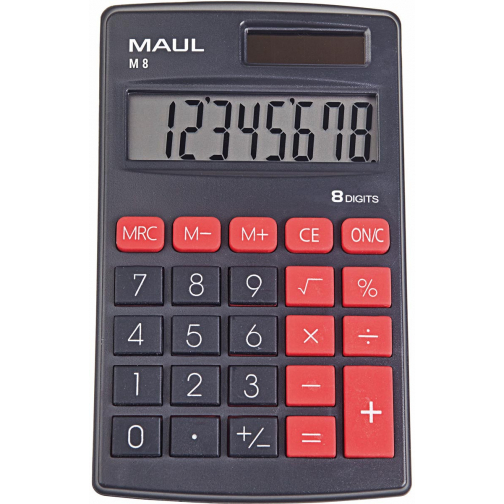 MAUL calculatrice de poche M8, noir