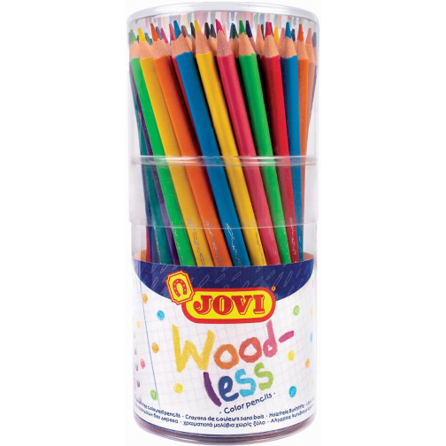 Jovi crayon de couleur Woodless, boîte de 48 pièces
