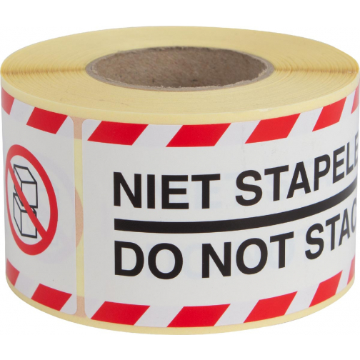 Rillprint étiquettes Do not stack, ft 46 x 125 mm, rouleau de 250 pièces
