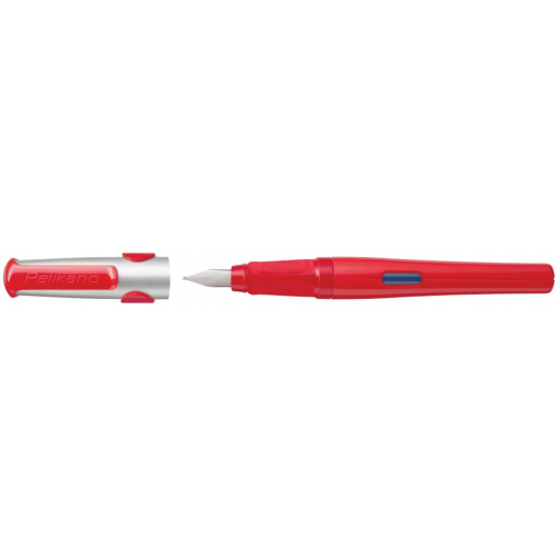 Pelikan stylo plume Pelikano pour droitiers, corps rouge