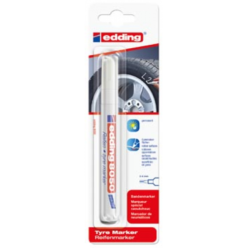 Edding marqueur de pneus e-8050, blanc