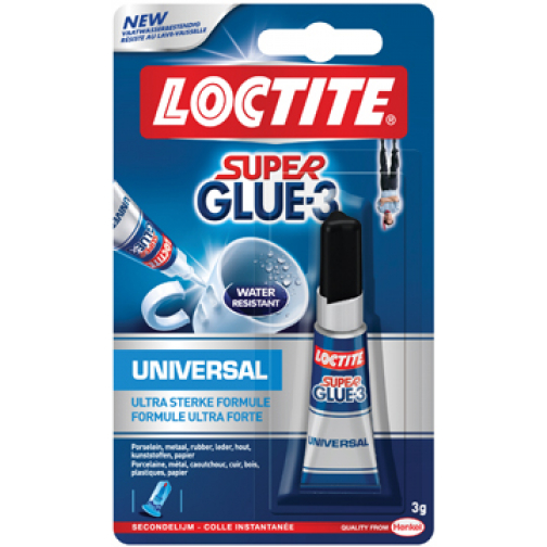 Loctite colle instantanée Super Glue Universal, sous blister