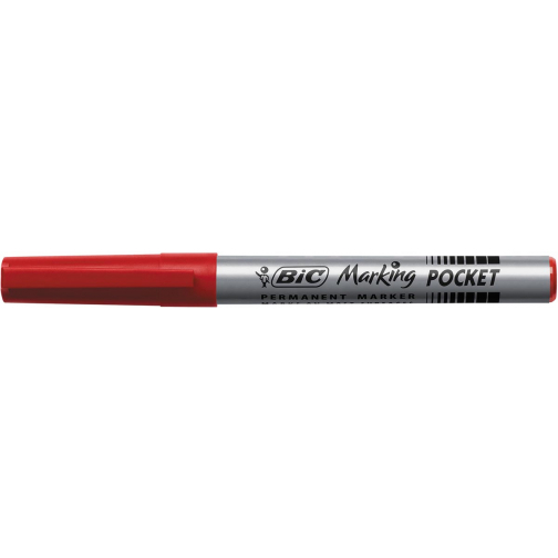 Bic marqueur permanent ECOlutions, largeur de trait: 1,1 mm, pointe fine, rouge