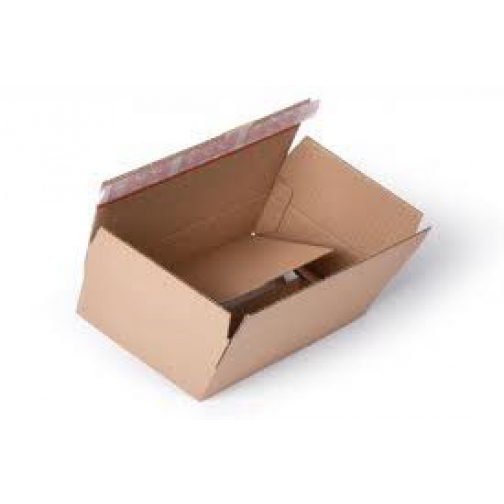 Boîte d'expédition, emballage de livre avec bande adhesive, brun, ft 310 x 230 x 110 mm