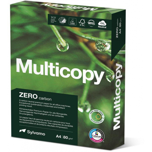 Multicopy Zero papier d'impression ft A4, 80 g, paquet de 500 feuilles