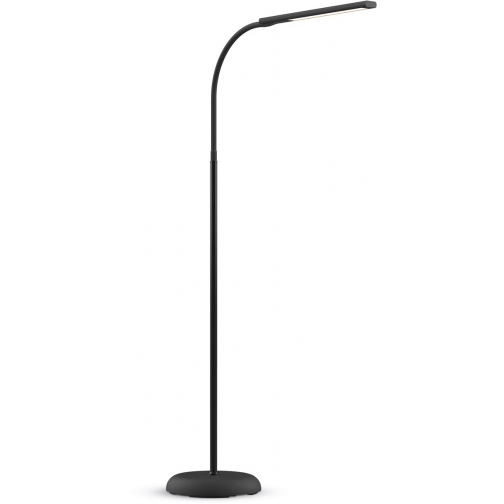 MAUL Lampadaire liseuse LED Pirro hauteur 126,5cm, lumière blanche chaude, réglable, noir