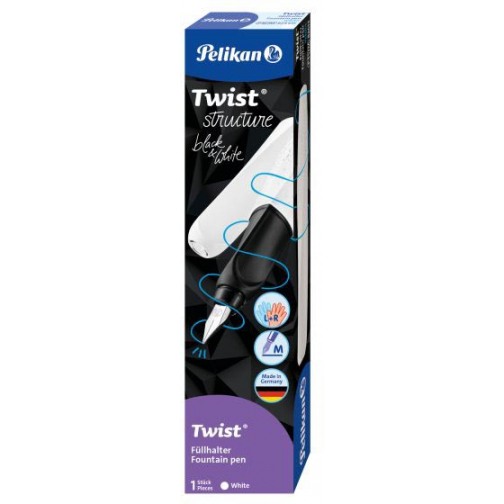 Pelikan Twist stylo plume Structure P457, blanc