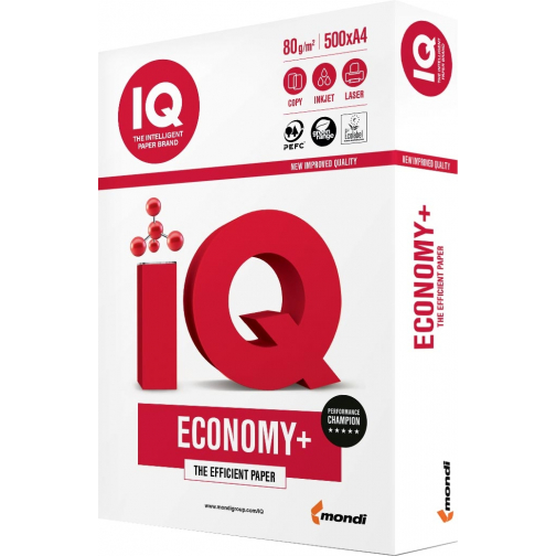 IQ Economy+ papier d'impression ft A4, 80 g, paquet de 500 feuilles