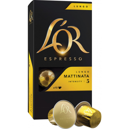Douwe Egberts capsules de café L'or intensity 5, Mattinata, paquet de 10 capsules
