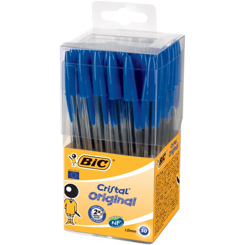 Bic stylo bille Cristal, boîte de 50 stuks, bleu
