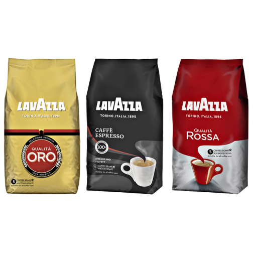 Koffie Lavazza CaffÃÂ¨ espresso bonen black 1000gr