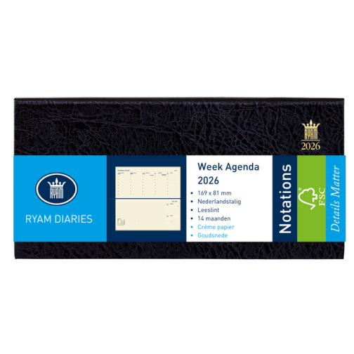 Organizer Succes Cadiz incl Mini inhoud 2026 zwart